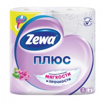 Бумага туалетная бытовая, спайка 4 шт., 2-х слойная (4х23 м), ZEWA Plus, аромат сирени - Интернет-магазин бытовой техники, вентиляции, гигиенического оборудования Энерготехника, Екатеринбург