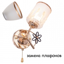 Настенный светильник  ЭкономСвет 1421XX/1wFGD WT - Интернет-магазин бытовой техники, вентиляции, гигиенического оборудования Энерготехника, Екатеринбург