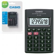 CASIO Калькулятор карманный HL-4A-S, 8 разрядов, питание от батарейки, 87х56х8,8 мм, блистер, черный - Интернет-магазин бытовой техники, вентиляции, гигиенического оборудования Энерготехника, Екатеринбург