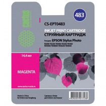 CACTUS Картридж струйный (CS-EPT0483) для EPSON Stylus Photo R200/R300/RX500, пурпурный - Интернет-магазин бытовой техники, вентиляции, гигиенического оборудования Энерготехника, Екатеринбург