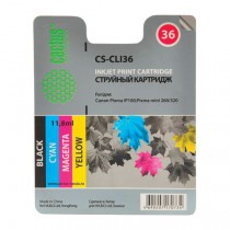 CACTUS Картридж струйный (CS-CLI36) для CANON PIXMA iP100, цветной, ресурс 250 стр. - Интернет-магазин бытовой техники, вентиляции, гигиенического оборудования Энерготехника, Екатеринбург