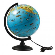 Глобус зоогеографический, диаметр 250 мм, с подсветкой, 10370 - Интернет-магазин бытовой техники, вентиляции, гигиенического оборудования Энерготехника, Екатеринбург