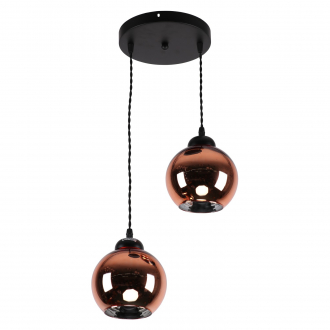 Подвесной светильник  ЭкономСвет 10216/2BK BR - Интернет-магазин бытовой техники, вентиляции, гигиенического оборудования Энерготехника, Екатеринбург