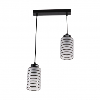 Подвесной светильник  ЭкономСвет 10215/2BK WT+CR - Интернет-магазин бытовой техники, вентиляции, гигиенического оборудования Энерготехника, Екатеринбург