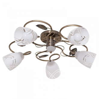 ЭкономСвет Люстра классическая 0010/5AB WT - Интернет-магазин бытовой техники, вентиляции, гигиенического оборудования Энерготехника, Екатеринбург