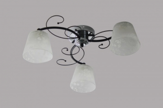 ЭкономСвет Потолочный светильник 008D/3CR+BK WT - Интернет-магазин бытовой техники, вентиляции, гигиенического оборудования Энерготехника, Екатеринбург