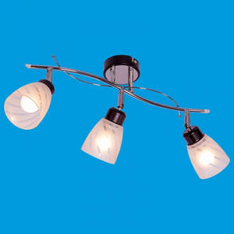 ЭкономСвет.Светильник эконом 01611 / 3CR + BK WT - Интернет-магазин бытовой техники, вентиляции, гигиенического оборудования Энерготехника, Екатеринбург