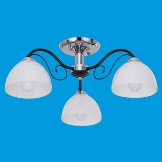 ЭкономСвет Потолочный светильник 018D/3CR+BK WT - Интернет-магазин бытовой техники, вентиляции, гигиенического оборудования Энерготехника, Екатеринбург