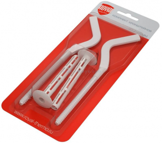 Комплект плоских кронштейнов с дюбелями 7,2*170мм - Интернет-магазин бытовой техники, вентиляции, гигиенического оборудования Энерготехника, Екатеринбург