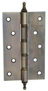 БУЛАТ.Петля универсальная БУЛАТ ПН125/4ВВ-A АВ бронза с колпачком - Интернет-магазин бытовой техники, вентиляции, гигиенического оборудования Энерготехника, Екатеринбург