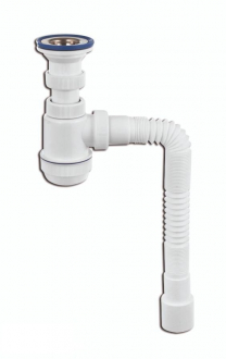 Сифон "Элит" с нержавеющей чашкой Ф70 мм и гибкой трубой 900мм (1 1/2" - Ф40/50) - Интернет-магазин бытовой техники, вентиляции, гигиенического оборудования Энерготехника, Екатеринбург