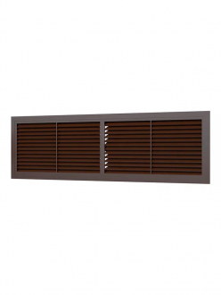 Эра Решетка вентиляционная переточная разъемная 455х133 4513 РП коричневая - Интернет-магазин бытовой техники, вентиляции, гигиенического оборудования Энерготехника, Екатеринбург