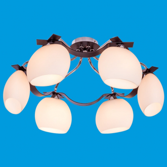 ЭкономСвет.Люстра 10166A / 6WENGE CR MK - Интернет-магазин бытовой техники, вентиляции, гигиенического оборудования Энерготехника, Екатеринбург