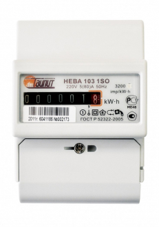 Счётчик электрической энергии электронный однофазный НЕВА 103 1ST0 - Интернет-магазин бытовой техники, вентиляции, гигиенического оборудования Энерготехника, Екатеринбург