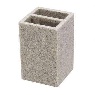 Delphinium.Стакан д/зубных щеток "Светлый камень" полирезина 106138 - Интернет-магазин бытовой техники, вентиляции, гигиенического оборудования Энерготехника, Екатеринбург