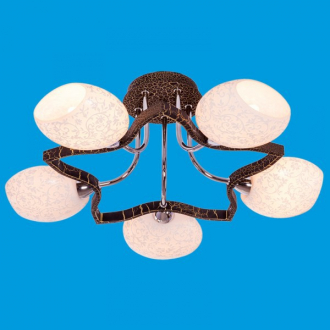 ЭкономСвет.Люстра 10821B / 5CR + BNBK WT - Интернет-магазин бытовой техники, вентиляции, гигиенического оборудования Энерготехника, Екатеринбург