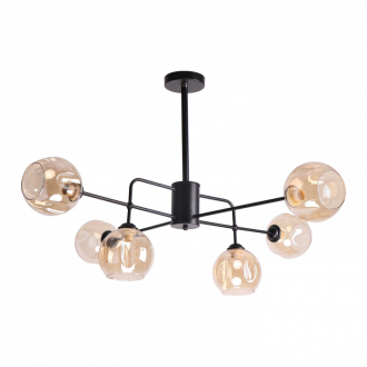 ЭкономСвет Потолочный светильник 10886/6BK AMB - Интернет-магазин бытовой техники, вентиляции, гигиенического оборудования Энерготехника, Екатеринбург