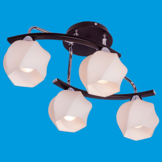 ЭкономСвет.Светильник 10937 / 4CR + BK MK - Интернет-магазин бытовой техники, вентиляции, гигиенического оборудования Энерготехника, Екатеринбург