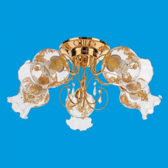 ЭкономСвет.Люстра 11054 / 5FGD WT - Интернет-магазин бытовой техники, вентиляции, гигиенического оборудования Энерготехника, Екатеринбург