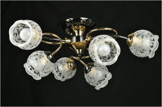 ЭкономСвет.Люстра 11055 / 6PB + FGD WT - Интернет-магазин бытовой техники, вентиляции, гигиенического оборудования Энерготехника, Екатеринбург