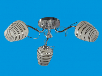 ЭкономСвет.Люстра модерн 11110 / 3CR WT - Интернет-магазин бытовой техники, вентиляции, гигиенического оборудования Энерготехника, Екатеринбург