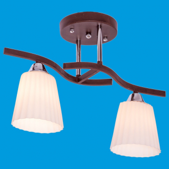 ЭкономСвет.Люстра 11137 / 2CR BR WT - Интернет-магазин бытовой техники, вентиляции, гигиенического оборудования Энерготехника, Екатеринбург