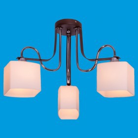 ЭкономСвет.Люстра модерн 11138 / 3CR + BR WT - Интернет-магазин бытовой техники, вентиляции, гигиенического оборудования Энерготехника, Екатеринбург