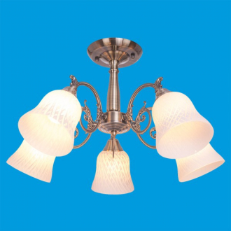 ЭкономСвет.Люстра 11232/5AB WT - Интернет-магазин бытовой техники, вентиляции, гигиенического оборудования Энерготехника, Екатеринбург