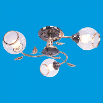 ЭкономСвет.Люстра 11346 / 3FGD + ZZH CL - Интернет-магазин бытовой техники, вентиляции, гигиенического оборудования Энерготехника, Екатеринбург