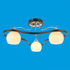 ЭкономСвет.Люстра 11438 / 3CR + BK WT - Интернет-магазин бытовой техники, вентиляции, гигиенического оборудования Энерготехника, Екатеринбург
