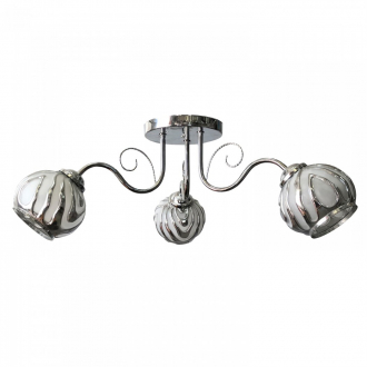 Потолочный светильник  ЭкономСвет 11740/3CR WT+CR - Интернет-магазин бытовой техники, вентиляции, гигиенического оборудования Энерготехника, Екатеринбург