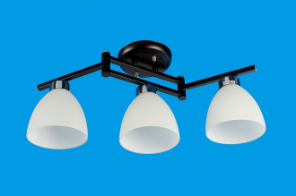 ЭкономСвет.Люстра 1176 / 3BK + CR MK - Интернет-магазин бытовой техники, вентиляции, гигиенического оборудования Энерготехника, Екатеринбург