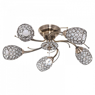 Потолочный светильник  ЭкономСвет 1181/5AB CL+AB - Интернет-магазин бытовой техники, вентиляции, гигиенического оборудования Энерготехника, Екатеринбург