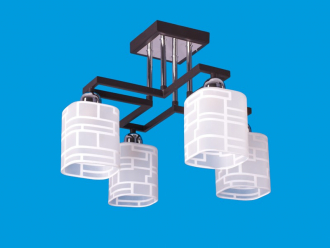 ЭкономСвет.Люстра 12102 / 4B CR WENGE WT - Интернет-магазин бытовой техники, вентиляции, гигиенического оборудования Энерготехника, Екатеринбург