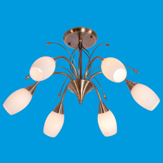 ЭкономСвет.Люстра модерн 12121 / 6AB MK - Интернет-магазин бытовой техники, вентиляции, гигиенического оборудования Энерготехника, Екатеринбург