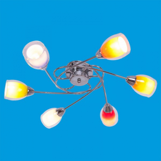 ЭкономСвет.Люстра модерн 12461 / 6B CR MIX - Интернет-магазин бытовой техники, вентиляции, гигиенического оборудования Энерготехника, Екатеринбург