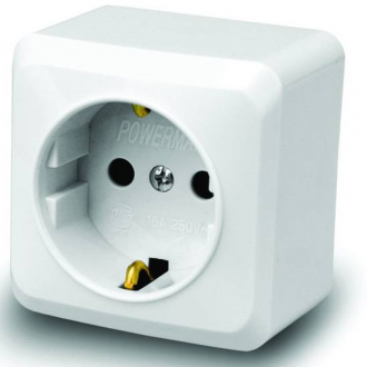 POWERMAN 1162261 Fazenda 7028 Розетка с/з 1м о/у 16А 250В - Интернет-магазин бытовой техники, вентиляции, гигиенического оборудования Энерготехника, Екатеринбург