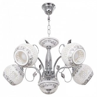 Люстра классическая  ЭкономСвет 1317LM/5CR WT - Интернет-магазин бытовой техники, вентиляции, гигиенического оборудования Энерготехника, Екатеринбург