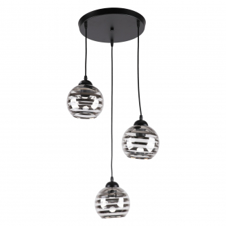 ЭкономСвет Подвесная люстра 10247/3BK SM+CL - Интернет-магазин бытовой техники, вентиляции, гигиенического оборудования Энерготехника, Екатеринбург