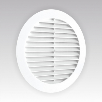 Эра Решетка вентиляционная круглая с пластиковой сеткой D150 с фланцем D125 12 РКС - Интернет-магазин бытовой техники, вентиляции, гигиенического оборудования Энерготехника, Екатеринбург