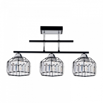 Потолочный светильник  ЭкономСвет 64088/3BK+CR CL - Интернет-магазин бытовой техники, вентиляции, гигиенического оборудования Энерготехника, Екатеринбург