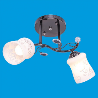 ЭкономСвет.Бра эконом 1409LM / 2BK WT - Интернет-магазин бытовой техники, вентиляции, гигиенического оборудования Энерготехника, Екатеринбург