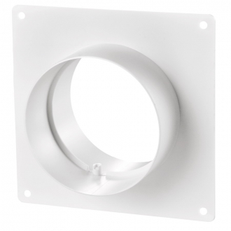 VENTS Соединитель с настенной пластиной для круглого канала d=125 252 - Интернет-магазин бытовой техники, вентиляции, гигиенического оборудования Энерготехника, Екатеринбург