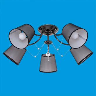 ЭкономСвет.Люстра потолочная классика с хрусталем 153M / 5ZZH BK - Интернет-магазин бытовой техники, вентиляции, гигиенического оборудования Энерготехника, Екатеринбург