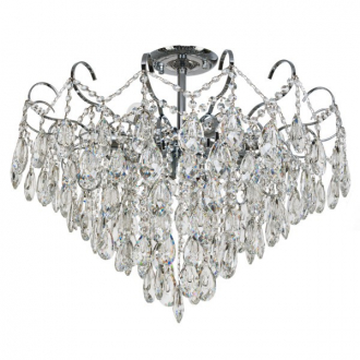 ЭкономСвет.Люстра потолочная хрусталь 15506/9CR WT - Интернет-магазин бытовой техники, вентиляции, гигиенического оборудования Энерготехника, Екатеринбург