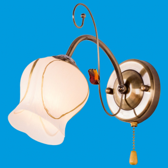 ЭкономСвет.Бра классика 1627 / 1wAB WT - Интернет-магазин бытовой техники, вентиляции, гигиенического оборудования Энерготехника, Екатеринбург