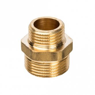 Ниппель 1Mx 3/4M нар-нар  латун. резьба 1/150/10 - Интернет-магазин бытовой техники, вентиляции, гигиенического оборудования Энерготехника, Екатеринбург