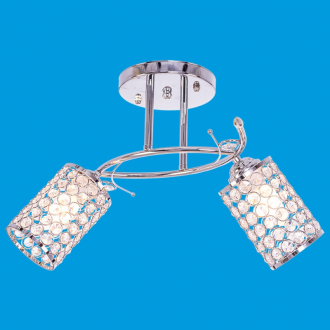 ЭкономСвет.Люстра модерн 1972AT / 2CR CL - Интернет-магазин бытовой техники, вентиляции, гигиенического оборудования Энерготехника, Екатеринбург