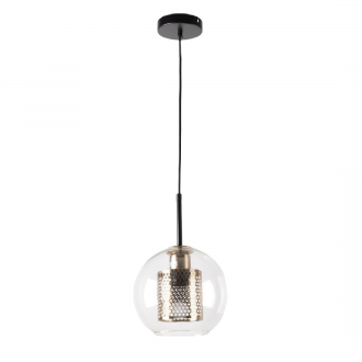 Подвесной светильник  ЭкономСвет 30123/1S BK+COP CL - Интернет-магазин бытовой техники, вентиляции, гигиенического оборудования Энерготехника, Екатеринбург