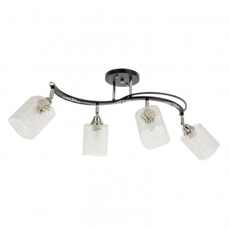 Спотовый светильник  ЭкономСвет 50578/4CR+BK WT - Интернет-магазин бытовой техники, вентиляции, гигиенического оборудования Энерготехника, Екатеринбург